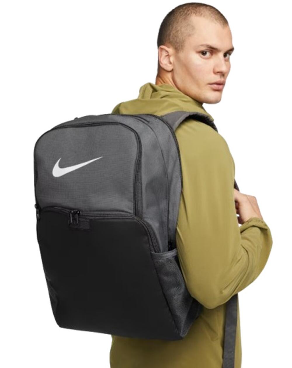 Nike Unisex Brasilia 9.5 Training Backpack XL 30L Iron Grey Black White NWT